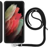 Samsung Galaxy S21 Ultra (G998B) Ip Askılı Silikon Kılıf Siyah