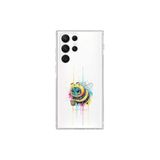 Samsung Galaxy S21 Ultra ile uyumlu Splash arı tasarımlı şeffaf silikon kılıf