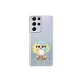 Samsung Galaxy S21 Ultra ile Uyumlu Splash Mirket Tasarımlı Slimfit Şeffaf Silikon Kılıf