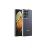 Samsung Galaxy S21 Ultra Kılıf Kamera Çıkıntılı Şeffaf Darbe Emici Sert Silikon Kapak Coss