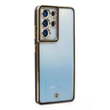 Samsung Galaxy S21 Ultra Kılıf Liva Lens Silikon - Siyah-(5796)