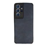 Samsung Galaxy S21 Ultra Kılıf Loop Deri Silikon - Lacivert