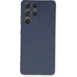 Samsung Galaxy S21 Ultra Kılıf Nano Içi Kadife Silikon - GRI-(5796)