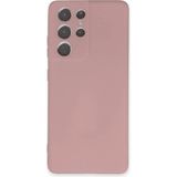 Samsung Galaxy S21 Ultra Kılıf Nano Içi Kadife Silikon - PUDRA-(5796)