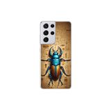 Samsung Galaxy S21 Ultra Uyumlu Şeffaf Kılıf Antik Mısır 3 Tasarımlı