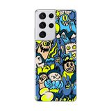 Samsung Galaxy S21 Ultra Uyumlu Şeffaf Kılıf Graffiti 11 Tasarımlı