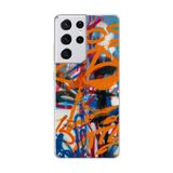 Samsung Galaxy S21 Ultra Uyumlu Şeffaf Kılıf Graffiti 2 Tasarımlı