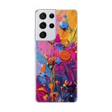 Samsung Galaxy S21 Ultra Uyumlu Şeffaf Kılıf Graffiti 3 Tasarımlı