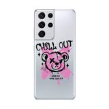 Samsung Galaxy S21 Ultra Uyumlu Şeffaf Kılıf Graffiti 6 Tasarımlı