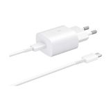 Samsung Galaxy S22 5G Fast Charging 25W Type-C Çıkışlı Kablolu Beyaz Şarj Aleti
