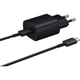Samsung Galaxy S22 5G Fast Charging 25W Type-C Çıkışlı Kablolu Siyah Şarj Aleti