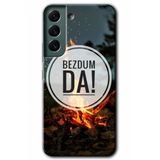 Samsung Galaxy S22 Bezdum Da Kılıf HD Desen Baskılı Arka Kapak