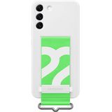 Samsung Galaxy S22 Kayışlı Silikon Beyaz Telefon Kılıf