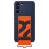 Samsung Galaxy S22 Plus Kordonlu Silikon Kılıf Lacivert