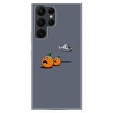Samsung Galaxy S22 Ultra ile Uyumlu Kılıf Desenli Silikon Güzel ile Uyumlu Kılıf Orange Escape 1374