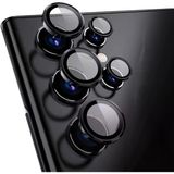 Samsung Galaxy S22 Ultra İle Uyumlu Mercek Lens Kamera Koruyucu SİYAH