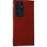 Samsung Galaxy S22 Ultra Kılıf Loop Deri Silikon - KIRMIZI-(5796) - Kaliteli - Çok Renkli
