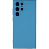 Samsung Galaxy S22 Ultra Kılıf Nano Içi Kadife Silikon - MAVI-(5796)