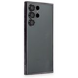 Samsung Galaxy S22 Ultra Kılıf Razer Lensli Silikon - Siyah