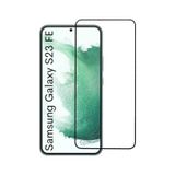 Samsung Galaxy S23 Fe Uyumlu Tam Kaplayan Premium Ekran Koruyucu Cam Anti-Static Özellikli Siyah Çerçeveli