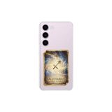 Samsung Galaxy S23 Plus ile Uyumlu Burç Kartları Yay Tasarımlı Şeffaf Silikon Kılıf