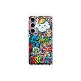 Samsung Galaxy S23 Plus ile Uyumlu Grafiti Create Art Tasarımlı Şeffaf Silikon Kılıf