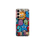 Samsung Galaxy S23 Plus ile Uyumlu Grafiti Dream Street Tasarımlı Şeffaf Silikon Kılıf