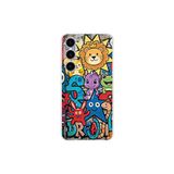 Samsung Galaxy S23 Plus ile Uyumlu Grafiti Star Team Tasarımlı Şeffaf Silikon Kılıf
