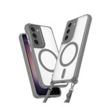 Samsung Galaxy S23 Plus Kılıf Enka Magsafe Silikon Kılıf - Titan Gri-(5796)