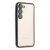 Samsung Galaxy S23 Plus Kılıf Lensli Silikon - Siyah-(5796)