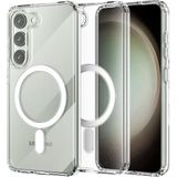 Samsung Galaxy S23 Plus Kılıf Magneticsafe Şeffaf Silikon - ŞEFFAF-(5796)
