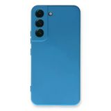Samsung Galaxy S23 Plus Kılıf Nano İçi Kadife Silikon - Mavi-(5796)