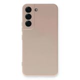 Samsung Galaxy S23 Plus Kılıf Nano içi Kadife Silikon - Pudra-(5796)