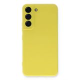 Samsung Galaxy S23 Plus Kılıf Nano İçi Kadife Silikon - Sarı-(5796)