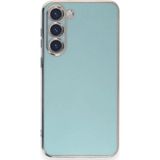Samsung Galaxy S23 Plus Kılıf Volet Silikon - Açık Yeşil-(5796)