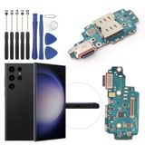 Samsung Galaxy S23 Ultra 5G için yedek şarj portu yuvası konektörü Galaxy SM-S918U SM-S918U1 şarj portu yedek USB şarj kartı Flex kablo montaj aksesuarları onarım araçları ile
