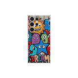 Samsung Galaxy S23 Ultra ile Uyumlu Grafiti Dream Street Tasarımlı Şeffaf Silikon Kılıf