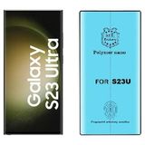 Samsung Galaxy S23 Ultra ile Uyumlu Zore Polymer Nano Tam Kaplama Ekran Koruyucu – Esnek Tpu Film,
