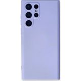 Samsung Galaxy S23 Ultra Kılıf Nano Içi Kadife Silikon - LILA-(5796)