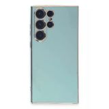 Samsung Galaxy S23 Ultra Kılıf Volet Silikon - Açık Yeşil-(5796)
