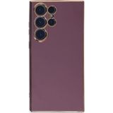 Samsung Galaxy S23 Ultra Kılıf Volet Silikon - Mor-(5796)