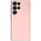 Samsung Galaxy S23 Ultra Kılıf Volet Silikon - Pembe-(5796)