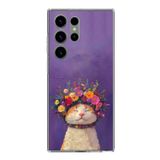 Samsung Galaxy S23 ULTRA Uyumlu Frida Catlo kedi Baskılı Silikon Kılıf