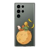 Samsung Galaxy S23 ULTRA Uyumlu Küçük Prens Gezegen Boa Tasarımlı Baskılı Silikon Kılıf