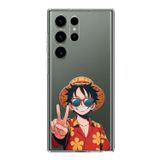 Samsung Galaxy S23 ULTRA Uyumlu Monkey D. Luffy Tasarımlı Baskılı Silikon Kılıf