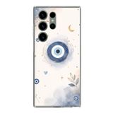 Samsung Galaxy S23 ULTRA Uyumlu Şans Getiren Nazar Tasarımı Baskılı Silikon Kılıf