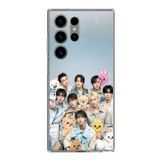 Samsung Galaxy S23 ULTRA Uyumlu Tray Kids K-Pop Grubu ve SKZOO Temalı Baskılı Silikon Kılıf