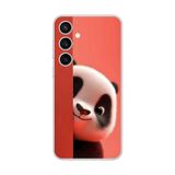 Samsung Galaxy S23+ Uyumlu Şeffaf Kılıf 4 Peluş Panda Tasarımlı