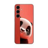 Samsung Galaxy S24 FE Uyumlu Şeffaf Kılıf 4 Peluş Panda Tasarımlı