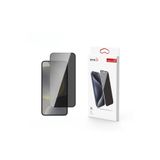 Samsung Galaxy S24 Plus ile Uyumlu Hayalet Ekran Koruyucu, Tam Kaplayan Cam Tasarım, Privacy, Siyah
